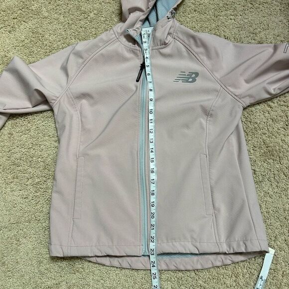 New Balance pink gray lightweight rain jacket size PM BIN B - Picture 6 of 9